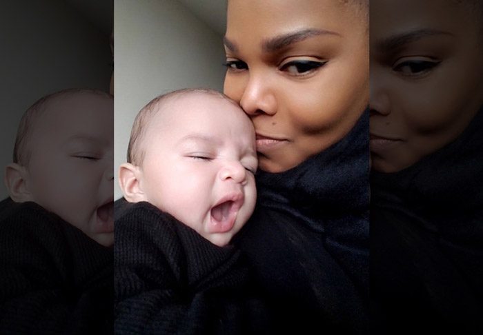 Janet Jackson and son Eissa
