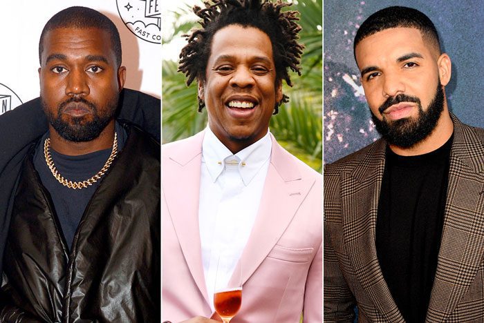 Kanye West, JAY-Z, and Drake