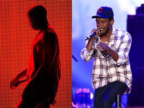 Kanye West and Kendrick Lamar
