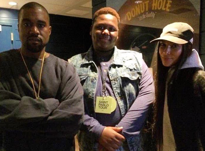 Kanye West, Cameron Sterling, and Kim Kardashian