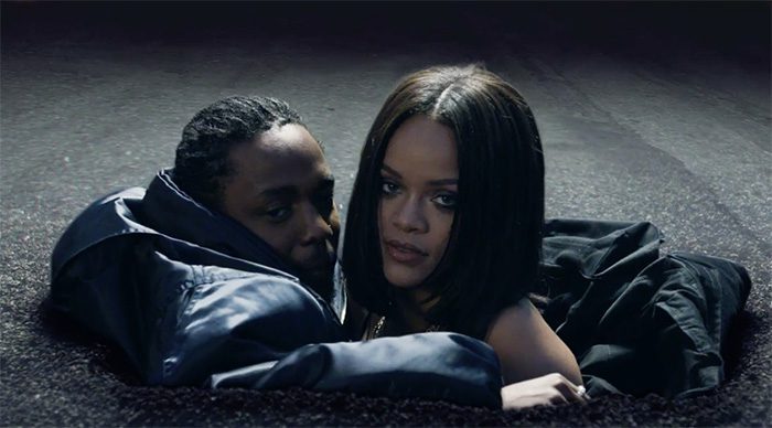Kendrick Lamar and Rihanna