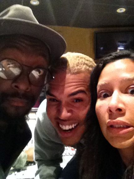 will.i.am, Chris Brown, and Kid Sister
