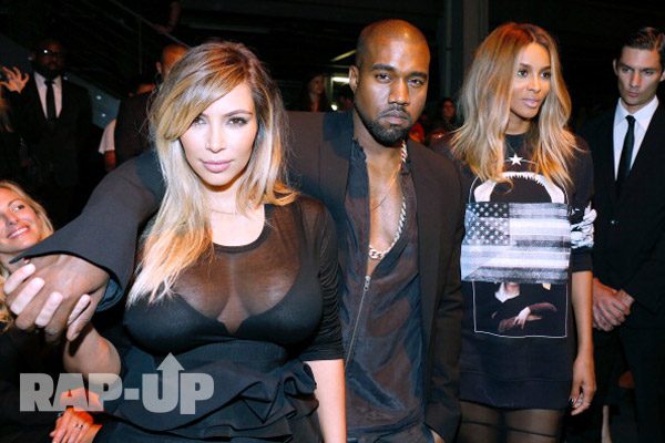 Kim Kardashian, Kanye West, and Ciara