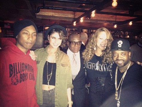Pharrell, Leah LaBelle, L.A. Reid, Mariah Carey, and J.D.