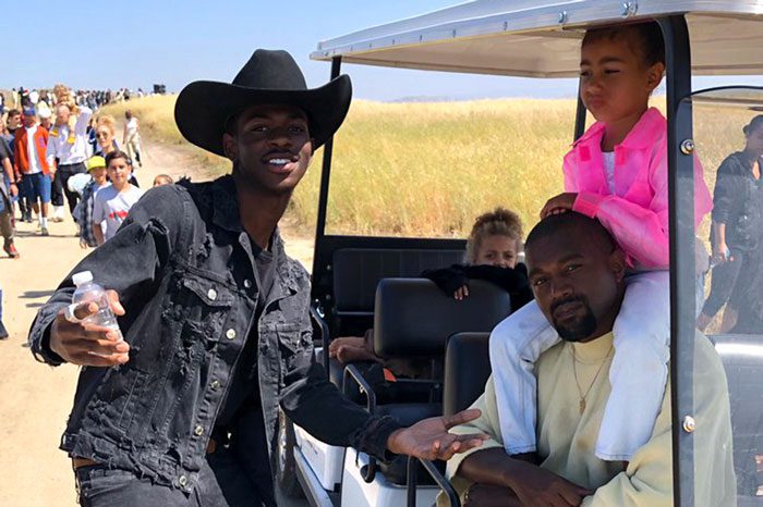 Lil Nas X, Kanye West, and North West