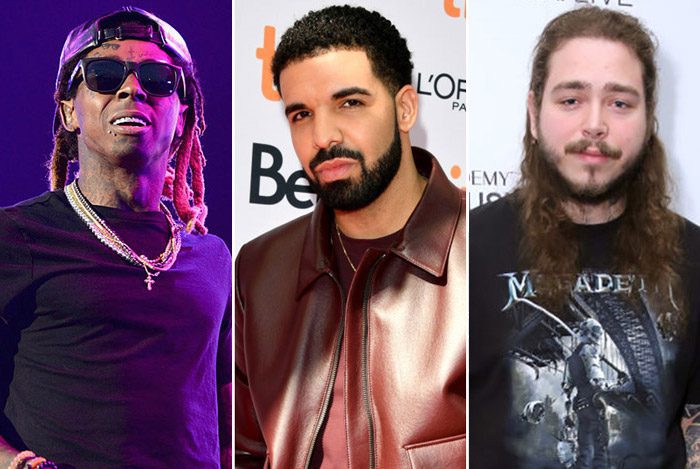Lil Wayne, Drake, and Post Malone