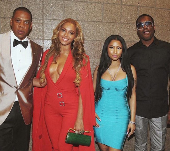 Jay Z, Beyoncé, Nicki Minaj, and Meek Mill