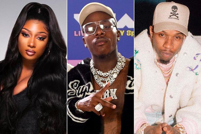 Megan Thee Stallion, DaBaby, and Tory Lanez