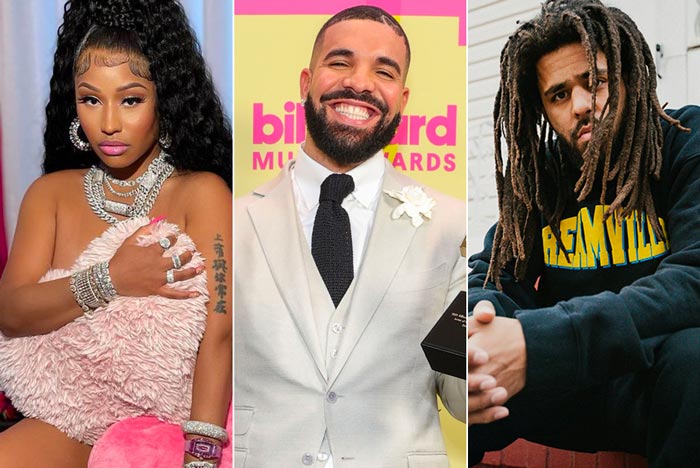 Nicki Minaj, Drake, and J. Cole