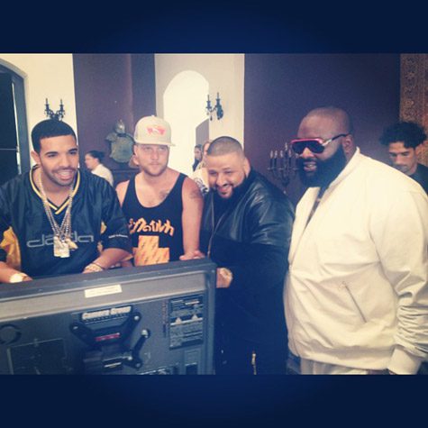 Drake, Colin Tilley, DJ Khaled, and Rick Ross