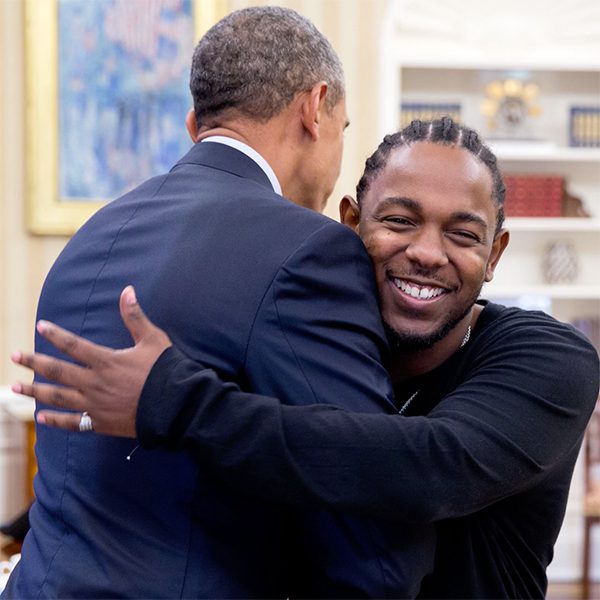 President Obama and Kendrick Lamar