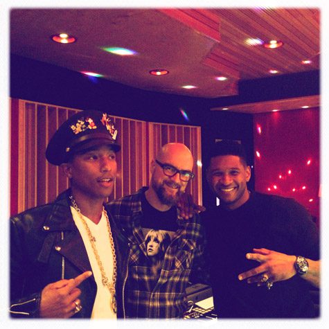 Pharrell, Jim Jonsin, and Usher