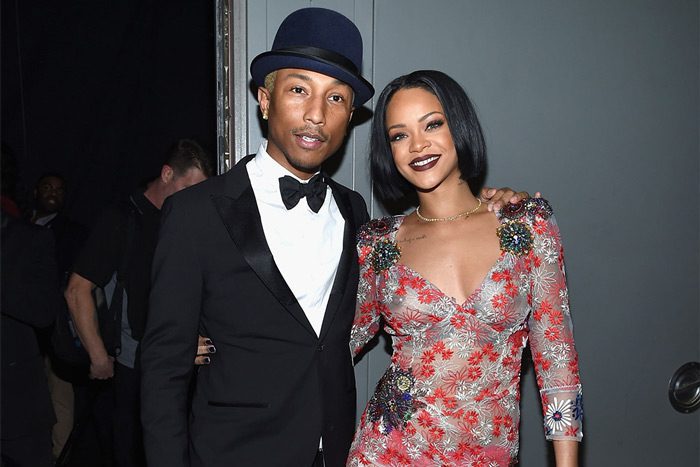 Pharrell and Rihanna