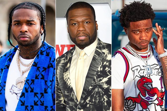 Pop Smoke, 50 Cent, and Roddy Ricch