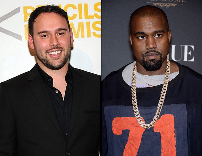 Scooter Braun and Kanye West