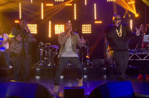 Big Sean, Kanye West, and Rick Ross