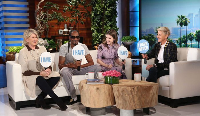 Martha Stewart, Snoop Dogg, Anna Kendrick, & Ellen