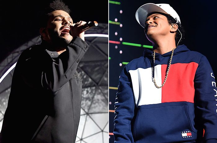 The Weeknd and Bruno Mars