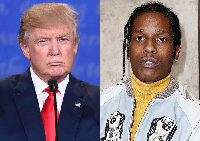 Donald Trump and A$AP Rocky