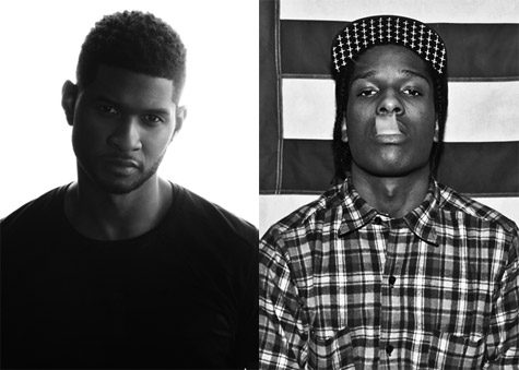 Usher and A$AP Rocky