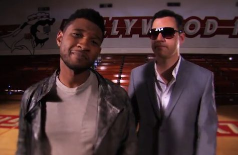 Usher and Jimmy Kimmel