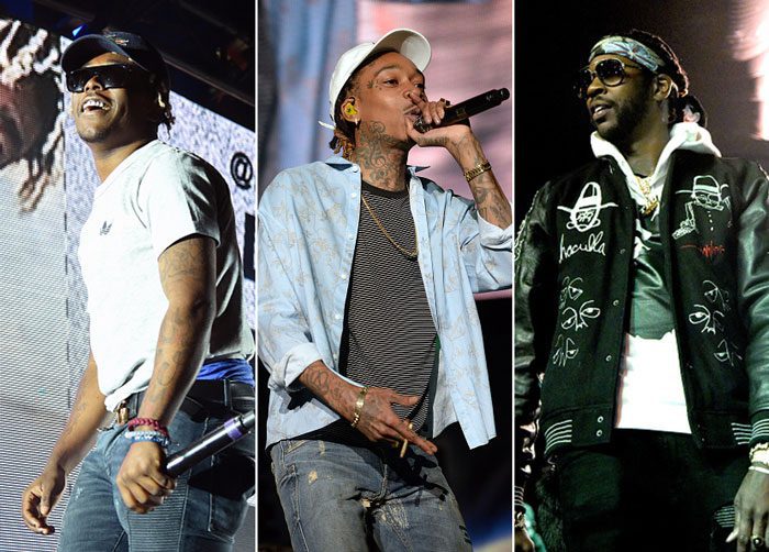 Lil Uzi Vert, Wiz Khalifa, and 2 Chainz