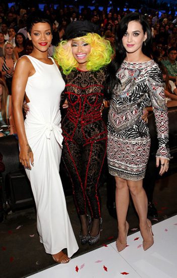 Rihanna, Nicki Minaj, and Katy Perry