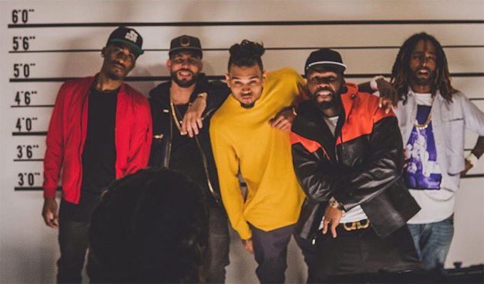 Lyquin, DJ Drama, Chris Brown, 50 Cent, and Skeme