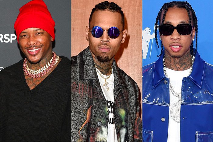 YG, Chris Brown, and Tyga