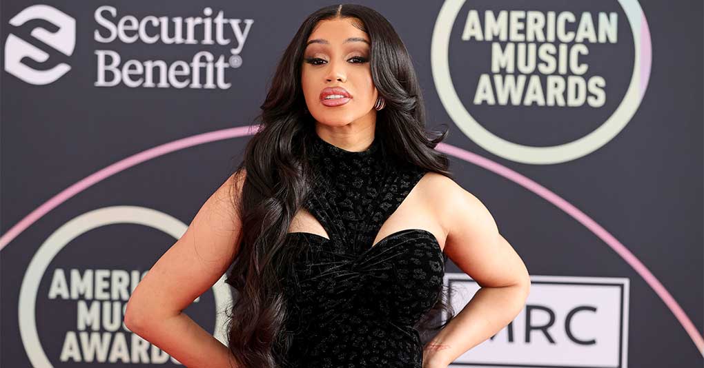 Cardi B Shows Off Face Tattoo with Son's Name #CardiB