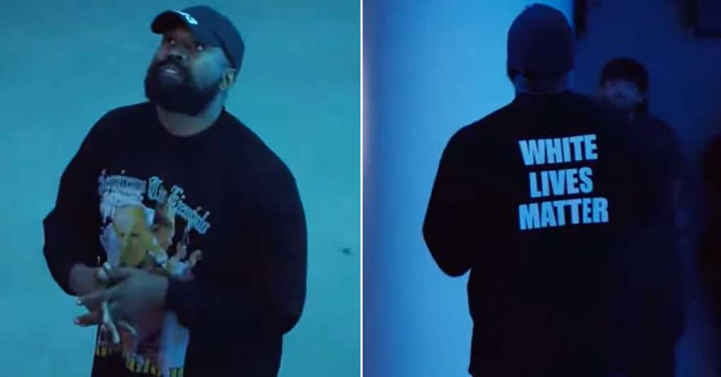 Kanye West Wears 'White Lives Matter' Shirt at Yeezy Fashion Show #KanyeWest