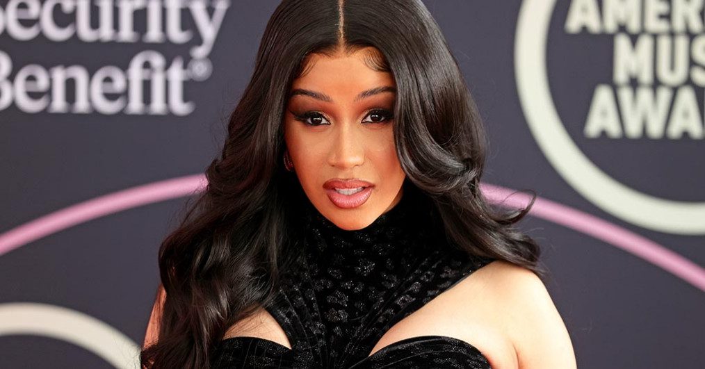 Cardi B attends the 2021 American Music Awards Red Carpet Roll-Out