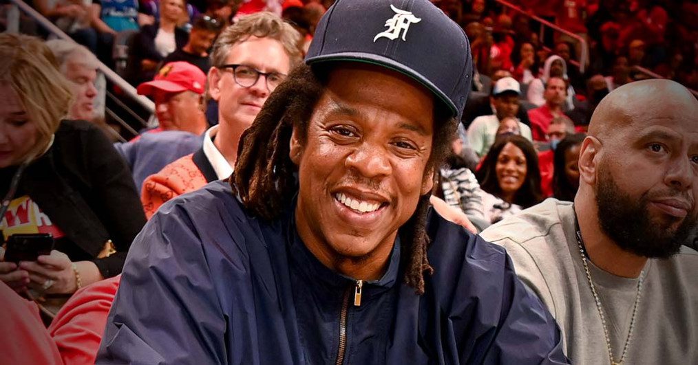 JAY-Z attends the game between the Charlotte Hornets and the Atlanta Hawks during the 2022 Play-In Tournament