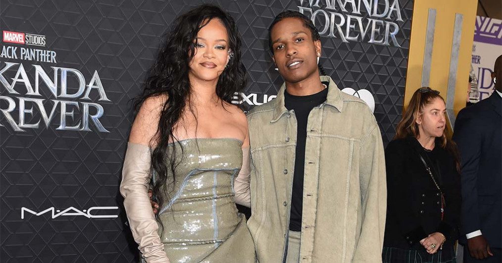 Rihanna and ASAP Rocky at the world premiere of Marvel Studios Black Panther: Wakanda Forever