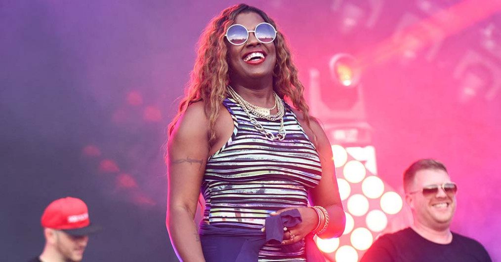 Gangsta Boo performs at Music Midtown