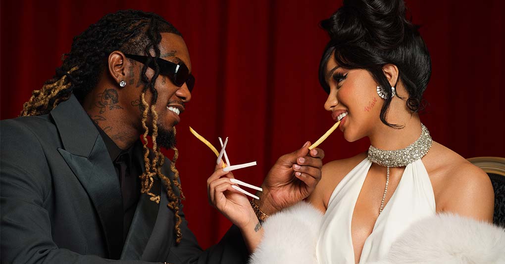 Cardi B and Offset Celebrate Their Love in McDonald's Valentine's Day Campaign #CardiB