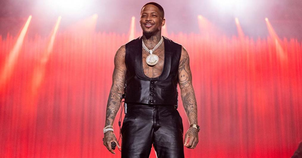 YG performs onstage during the 