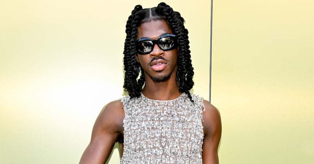 Lil Nas X at the Versace Fall-Winter 2023 Fashion Show held at Pacific Design Center