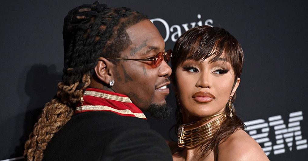 Offset and Cardi B attend the Pre-GRAMMY Gala & GRAMMY Salute to Industry Icons
