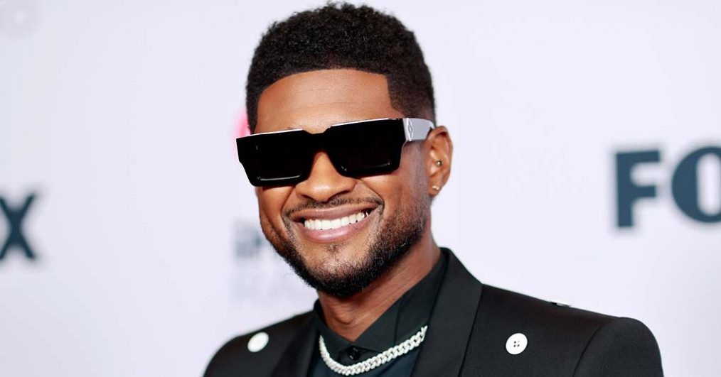 Usher attends the 2021 iHeartRadio Music Awards at The Dolby Theatre