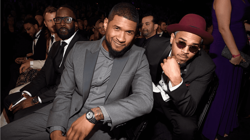 Usher and Chris Brown