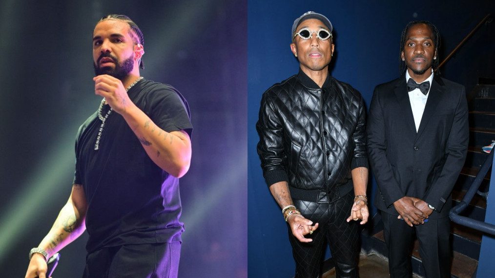 Drake, Pusha T, and Pharrell