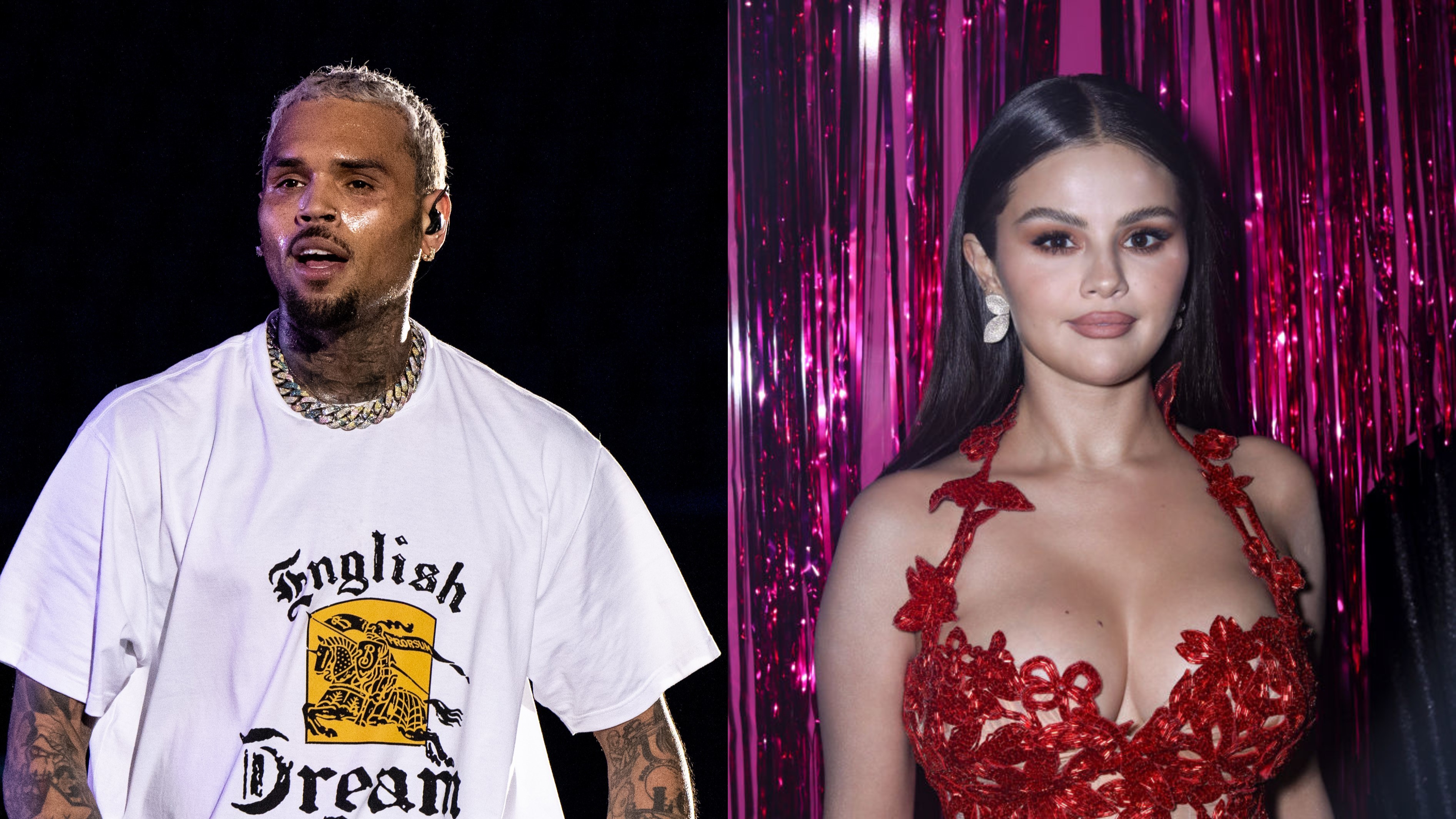 Chris Brown Seemingly Responds To Selena Gomez's Reaction To His VMA