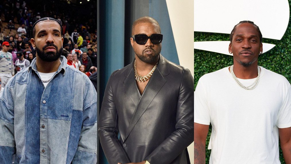 Drake, Kanye West and Pusha T
