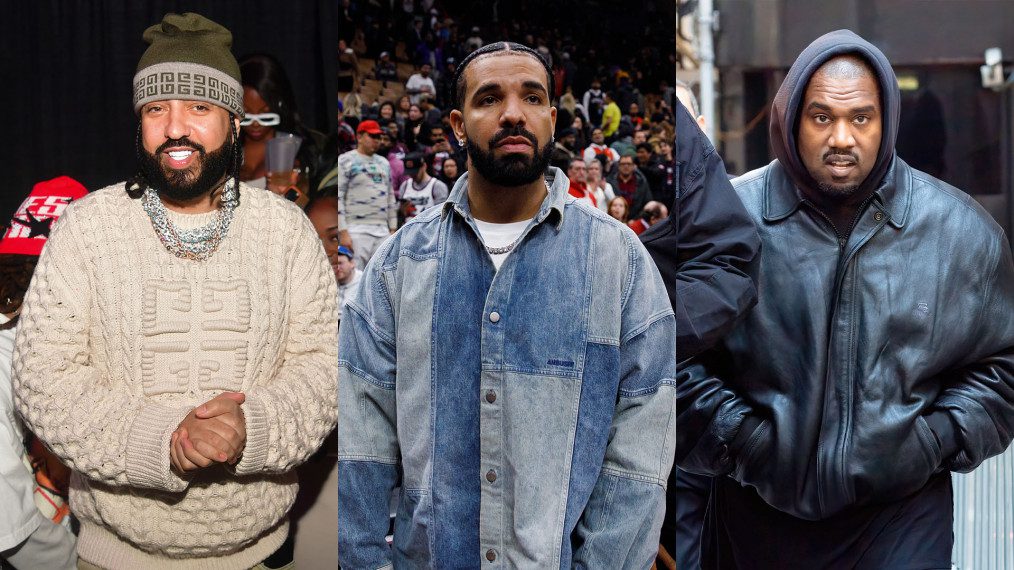 French Montana, Drake and Kanye West