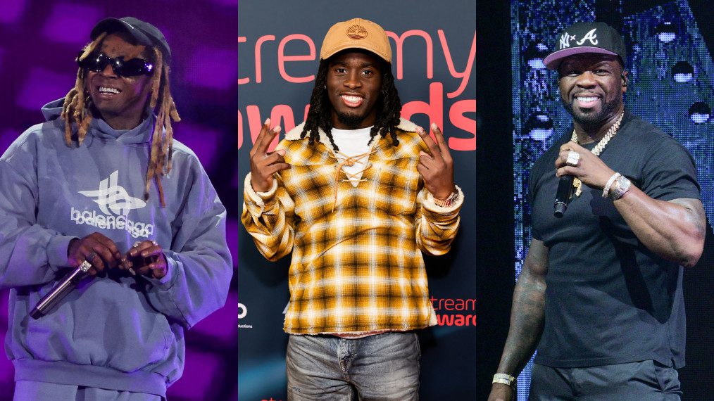 Lil Wayne, Kai Cenat, and 50 Cent for NBA Celebrity All-Star Game