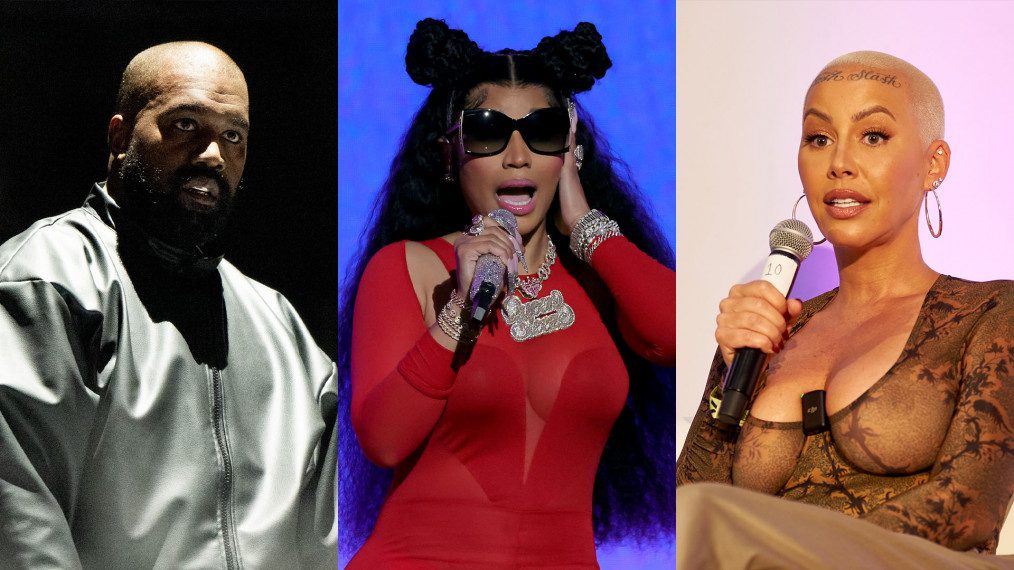 Ye AKA Kanye West, Nicki Minaj, and Amber Rose