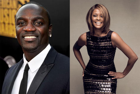 Akon and Whitney Houston