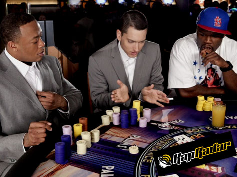Dr. Dre, Eminem, and 50 Cent
