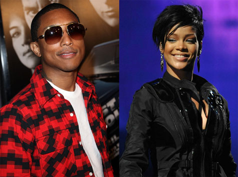 Pharrell and Rihanna